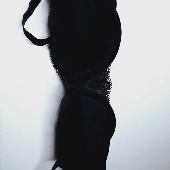 Soma Embraceable Balconette Bra 40DD Lace Black Underwire Sexy Romantic - Picture 7 of 10